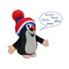 Mole talking with a cap, 20 cm (blue with tricolor)