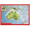 reliéfna pohľadnica Australia-Oceania (Austrália - Oceánia)
