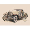 3D pohľadnica Duesenberg model J 1928