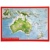 reliéfna pohľadnica Australia-Oceania (Austrália - Oceánia)